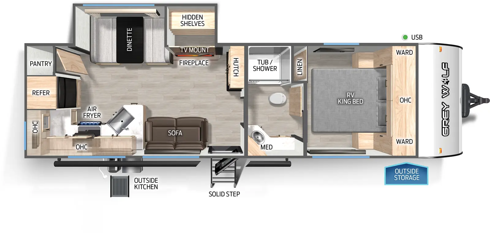 Grey Wolf 26SS Floorplan